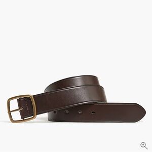 J. Crew Factory Wide leather belt • size 36 • BW731 Dark Brown